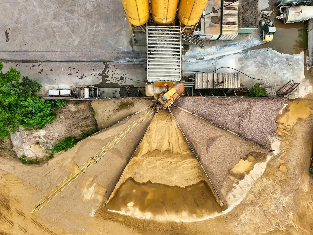 Agrega eleme tesisi — yüksek hassasiyetli sınıflama