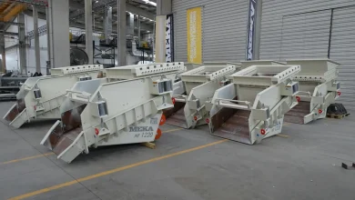 Titreşimli elek operasyonu — mobil eleme sistemi agrega ayırma